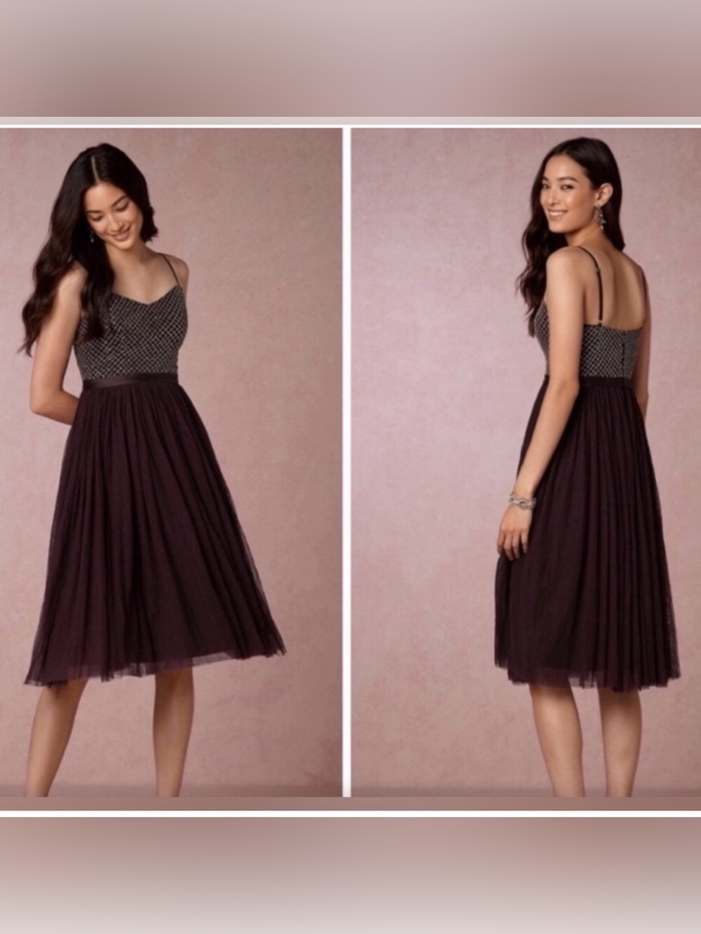 Needle & Thread Copellia Plum Dress